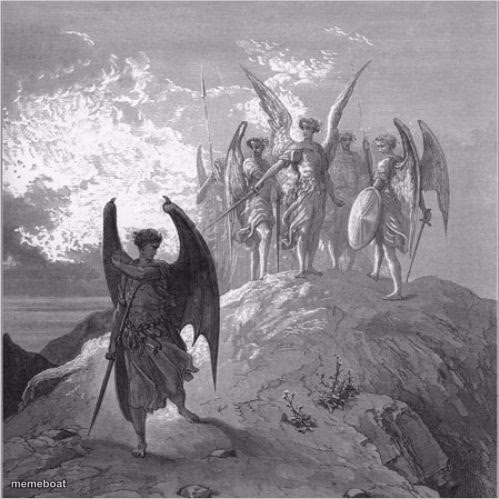 Satan banished - meme generator image preview