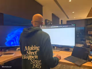 Satya Nadella Working on Excel with a Mouse