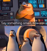 Say something smart Kowalski