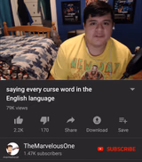 Saying every curse word in the English Language