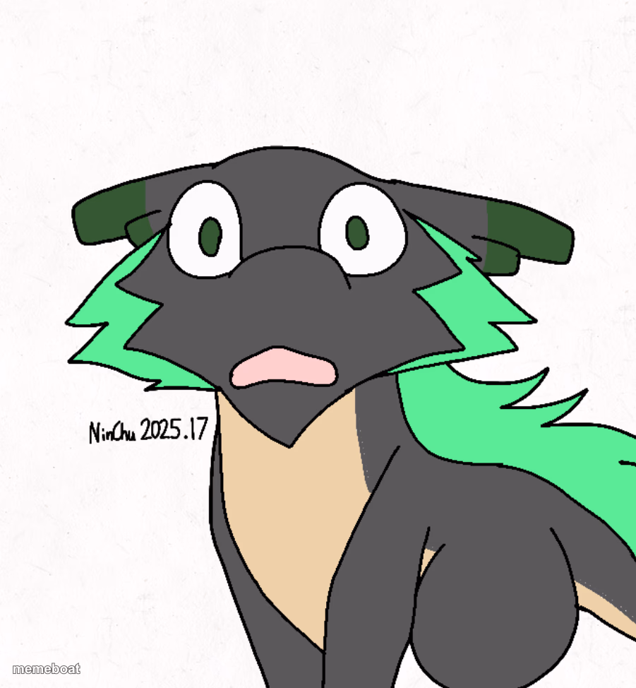 Scared Dragon Mint - meme generator image preview