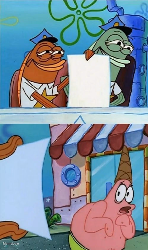 SpongeBob Blank Sign - meme generator image preview
