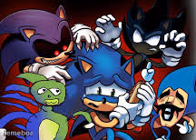 scared sonic - meme generator image preview