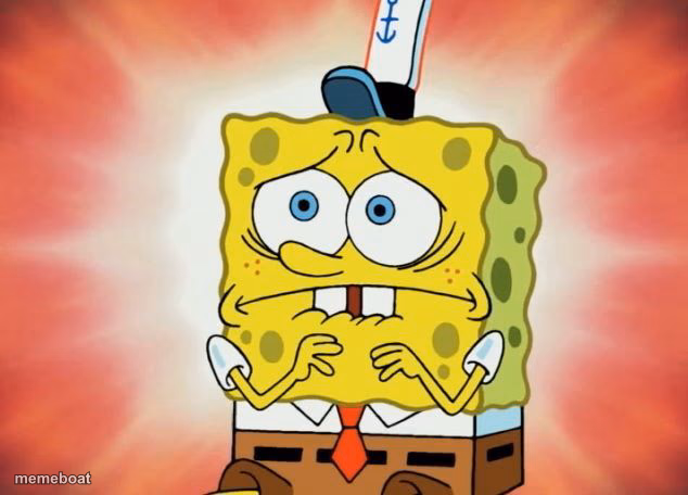 Scared spongebob - meme generator image preview