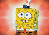 Scared spongebob