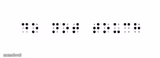 scariest thing to read in braille