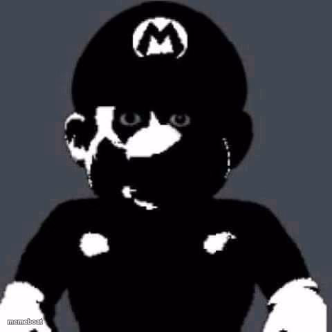scary mario - meme generator image preview
