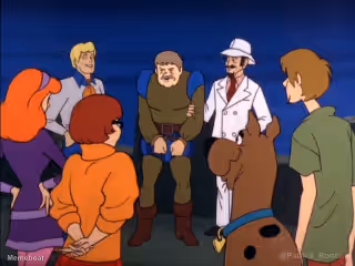 Scooby Gang Confronting Villain