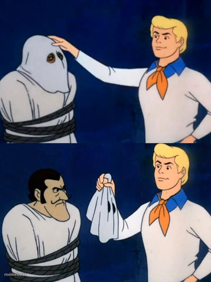 Scooby doo mask reveal - meme generator image preview