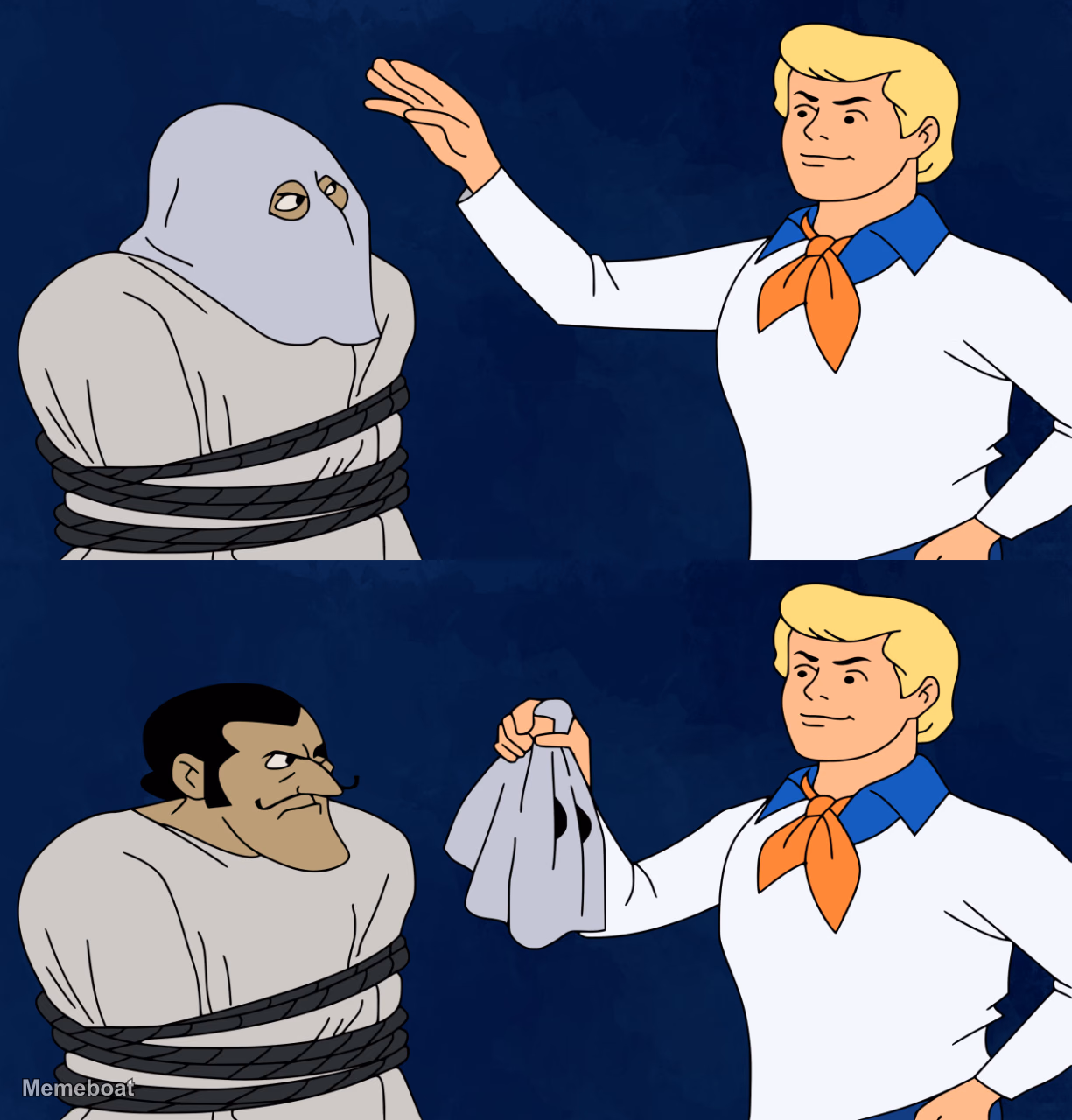 Scooby Doo Unmasked Villain - meme generator image preview