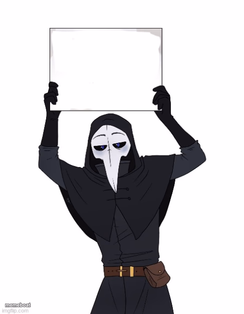scp 049 holding sign - meme generator image preview