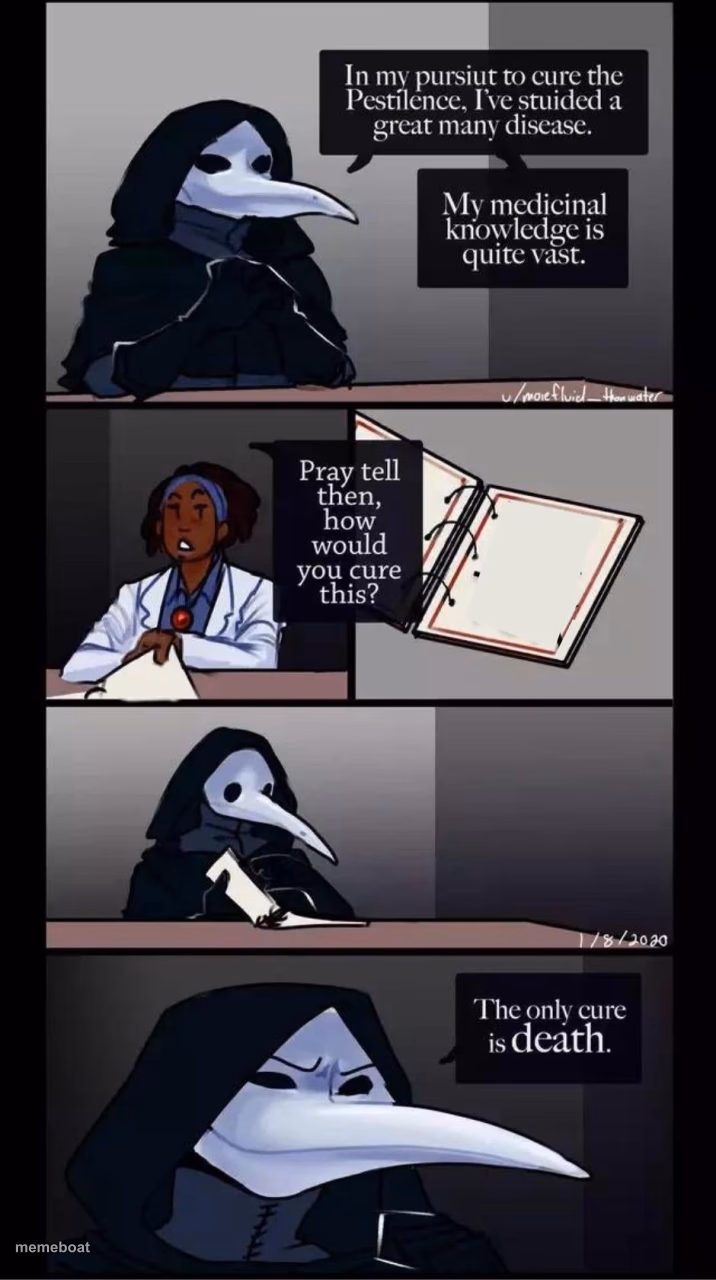SCP-049 The only cure is death - meme generator image preview