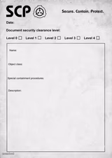 SCP document