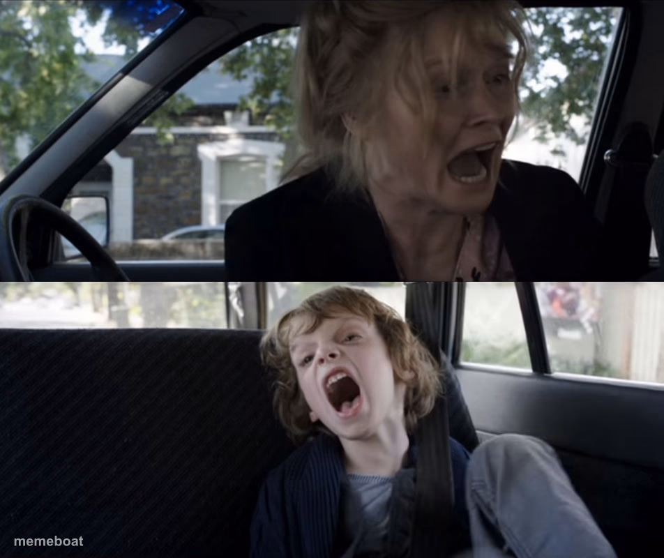 Screaming kid - meme generator image preview