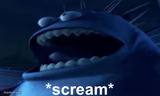 Screaming monster