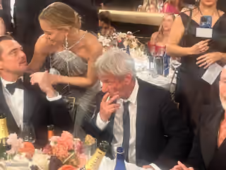 Sean Penn Smoking at Golden Globes