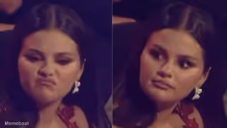 Selena Gomez disgusted reaction