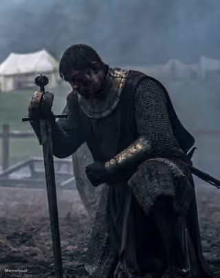 Ser Duncan the Tall Kneeling 'a Knight of the Seven Kingdoms'