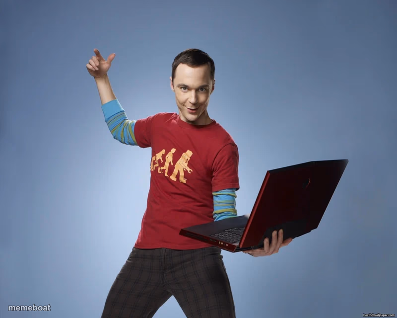 sheldon cooper laptop - meme generator image preview