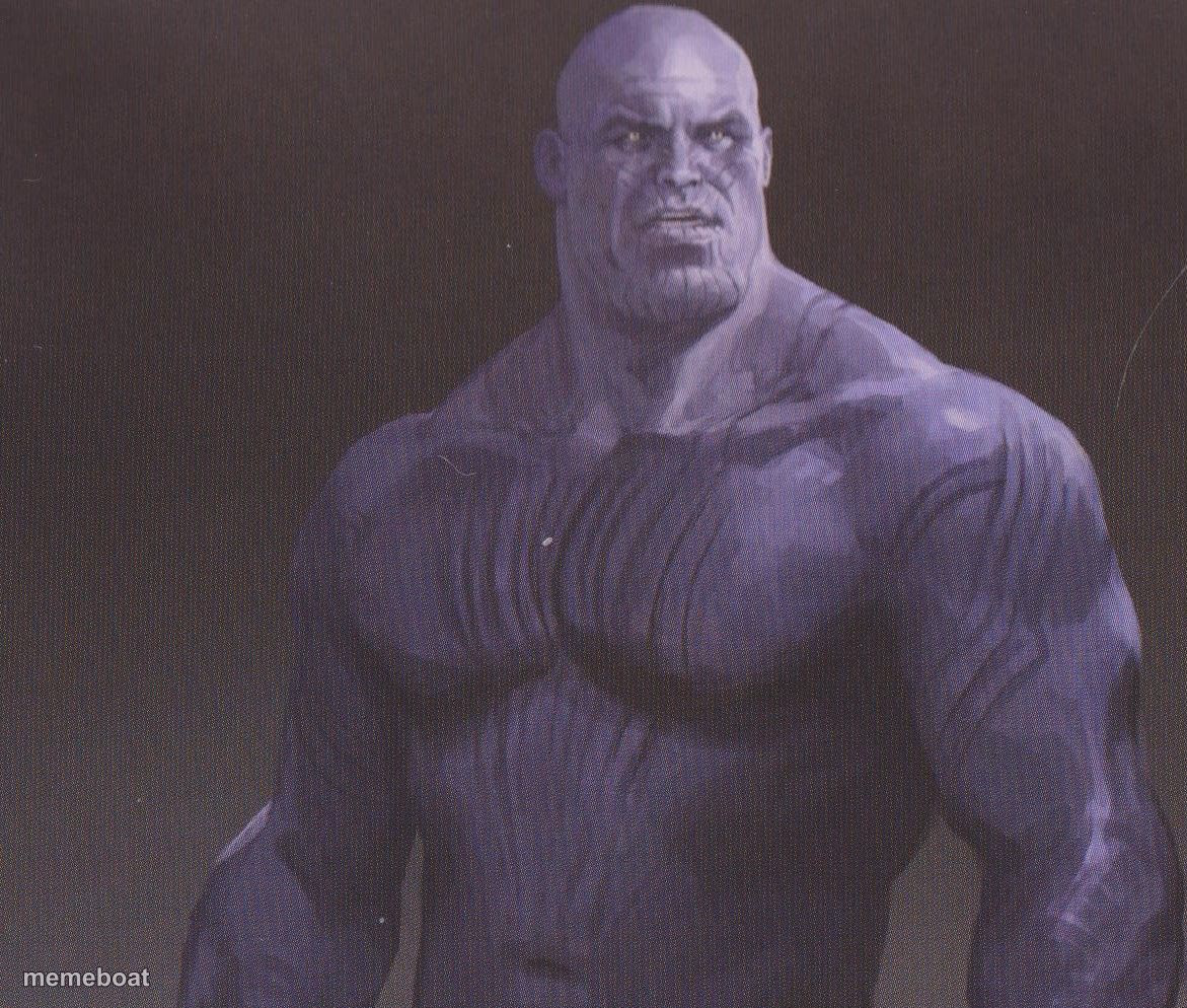 Shirtless Thanos - meme generator image preview