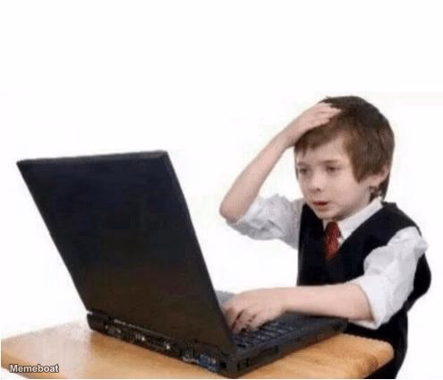 Shocked Kid Laptop - meme generator image preview