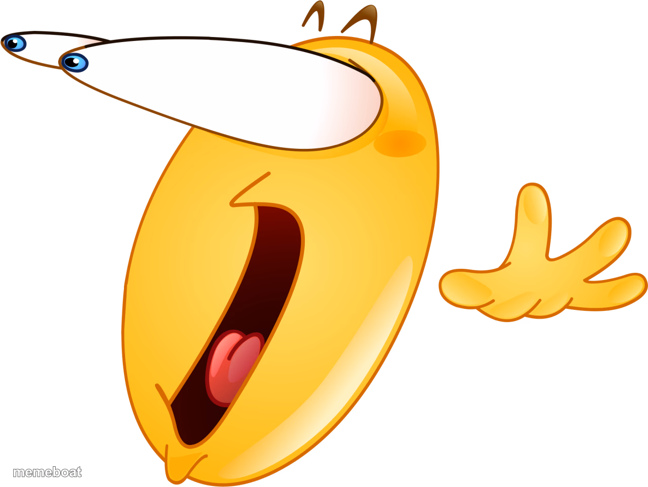 Shock emoji png - meme generator image preview