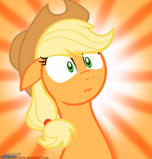 Shocked Applejack - meme generator image preview