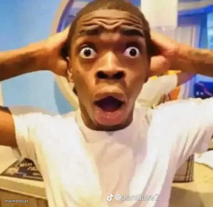 Shocked black guy - meme generator image preview