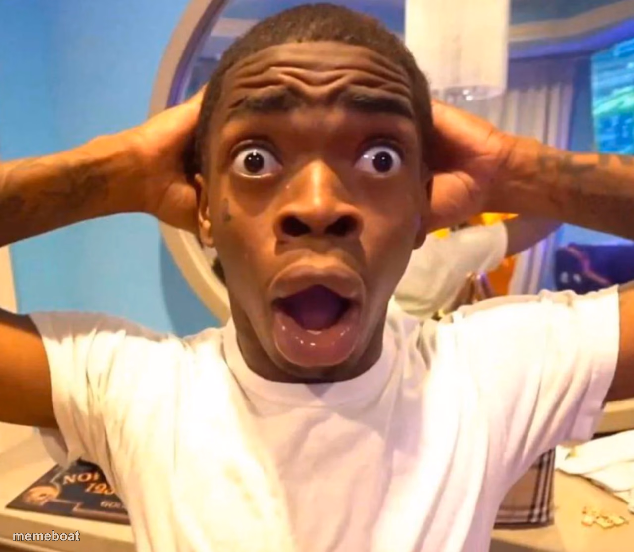 Shocked black guy HD - meme generator image preview
