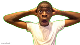 Shocked black guy png