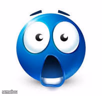 shocked blue emoji - meme generator image preview