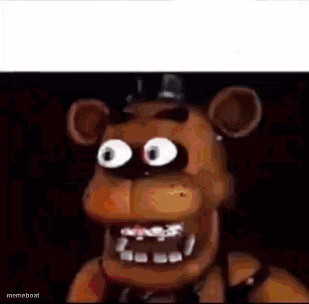 Shocked Freddy Fazbear - meme generator image preview