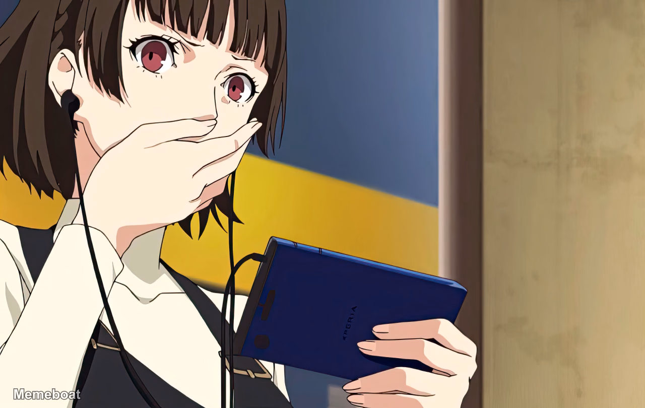 Shocked Girl with Phone - meme generator image preview
