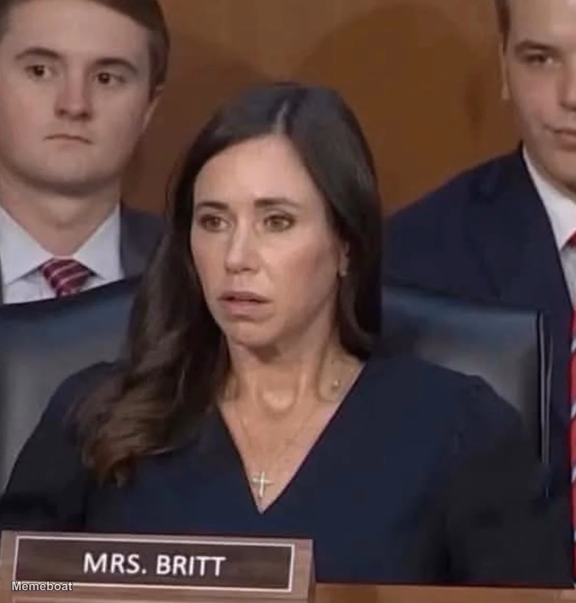 Shocked Katie Britt - meme generator image preview