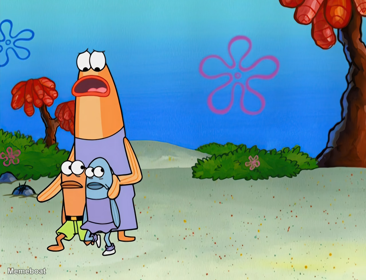 Shocked Mother Fish - meme generator image preview