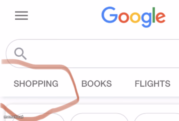 Shopping, Google - meme generator image preview