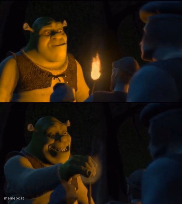 Shrek Extinguish - meme generator image preview