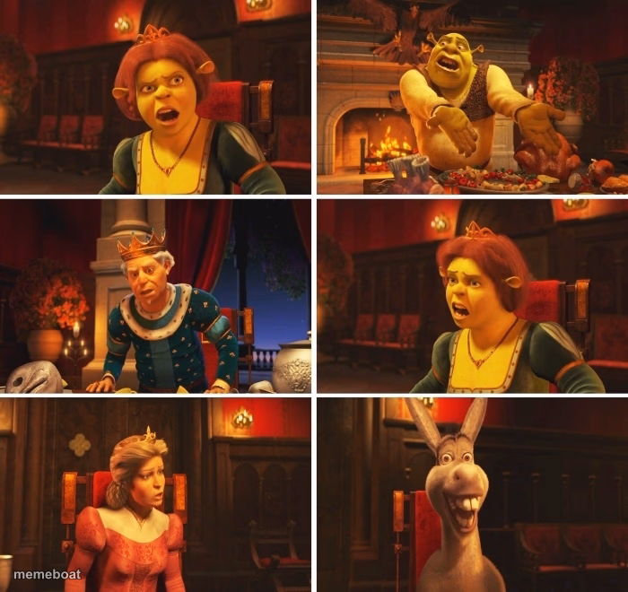 Shrek Fiona Harold Donkey - meme generator image preview