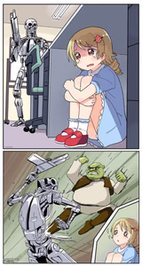 shrek killing terminator