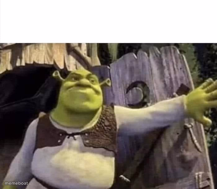 Shrek opens the door - meme generator image preview