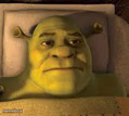 Shrek waking up