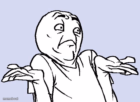 Shrug Cartoon - meme generator image preview