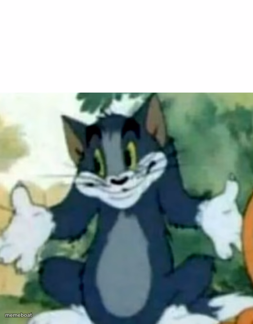 Shrugging Tom - meme generator image preview