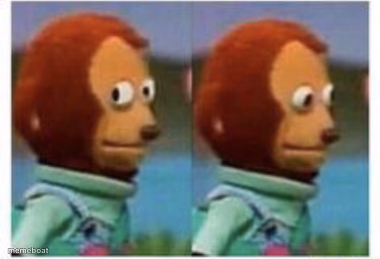 side eye teddy - meme generator image preview
