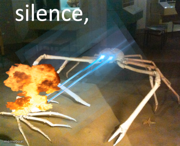 Silence Crab - meme generator image preview