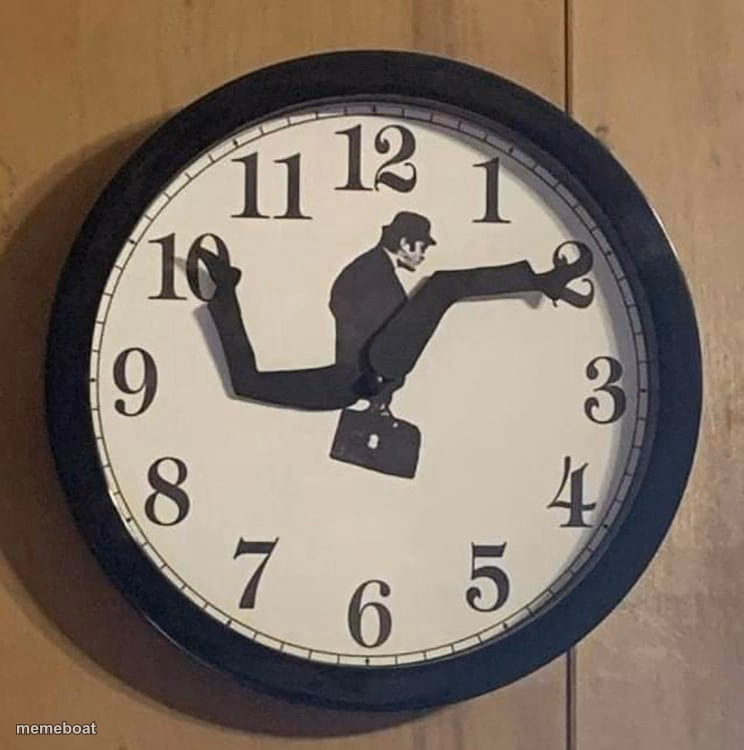 Silly Walks Clock - meme generator image preview