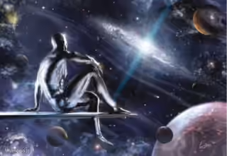 Silver Surfer Watching Universe