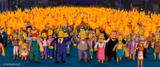 Simpsons angry mob torches