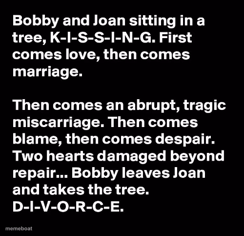 Sitting in a tree Dark Version - meme generator image preview