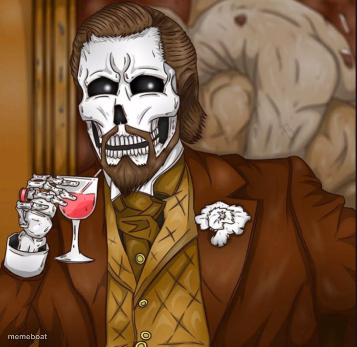 Skeleton Leo - meme generator image preview